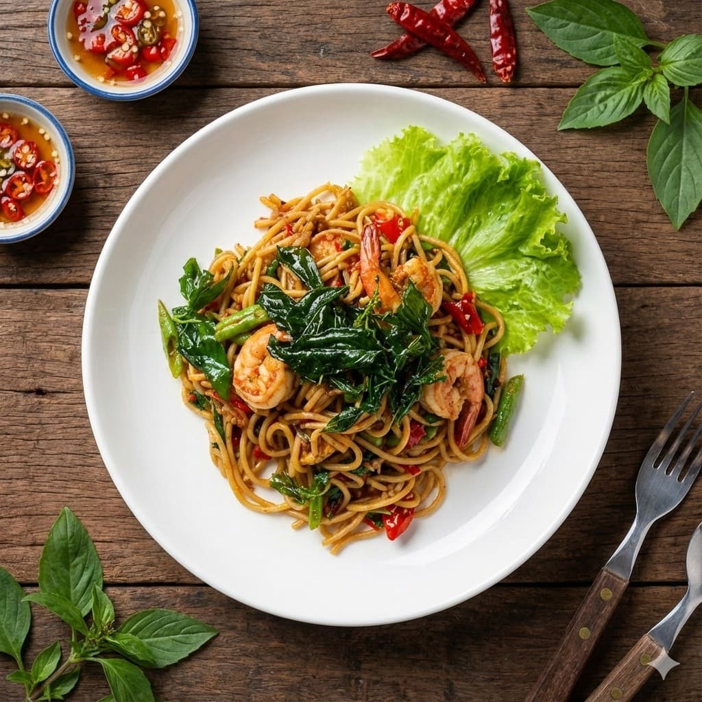 สปาเกตตี้ ผัดขี้เมา