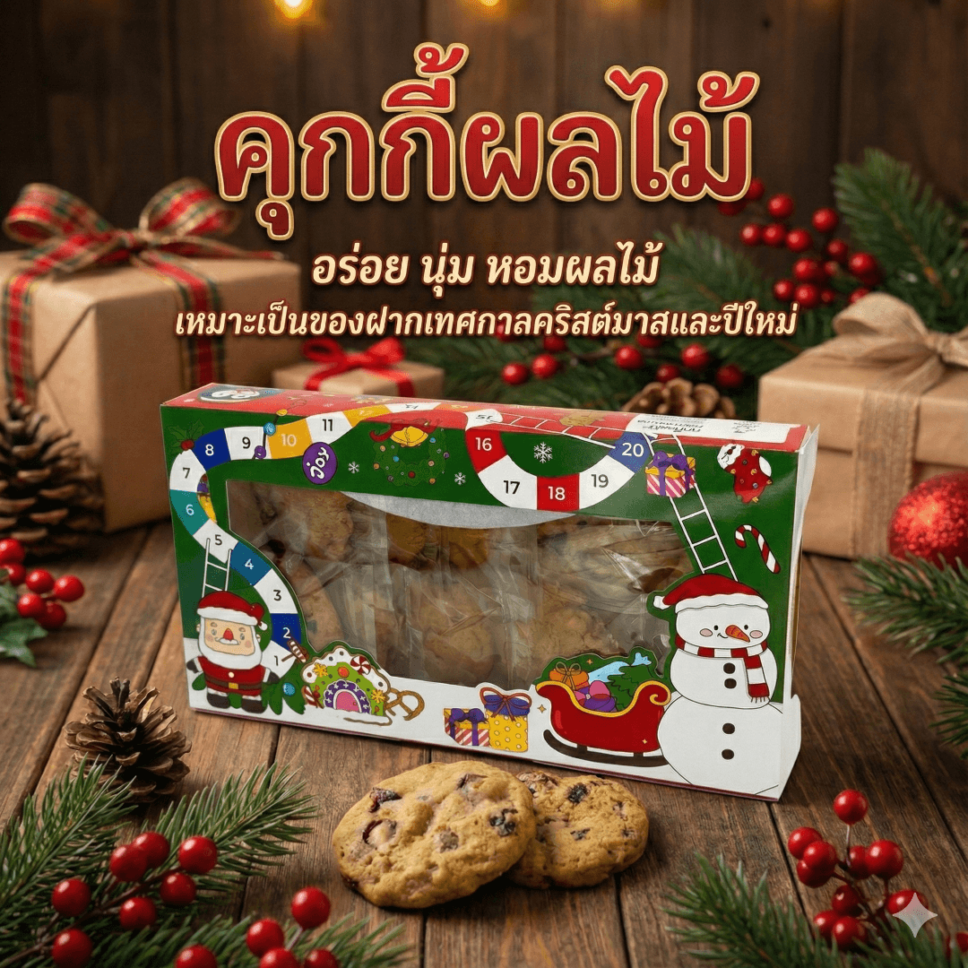 คุกกี้ผลไม้ เพียง 189 ฟรีผูกโบว์สำหรับเป็นของขวัญ